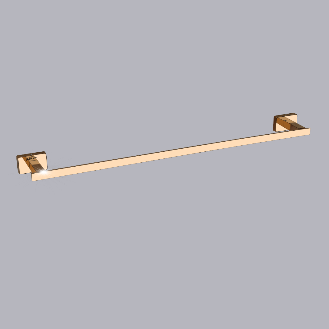 Arquin Stainless Steel Rose Gold Towel Rod/Stand for Bathroom (61X7.2X3.6 CM)